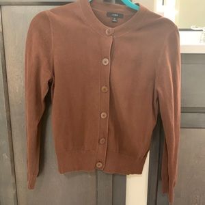 Button up brown sweater